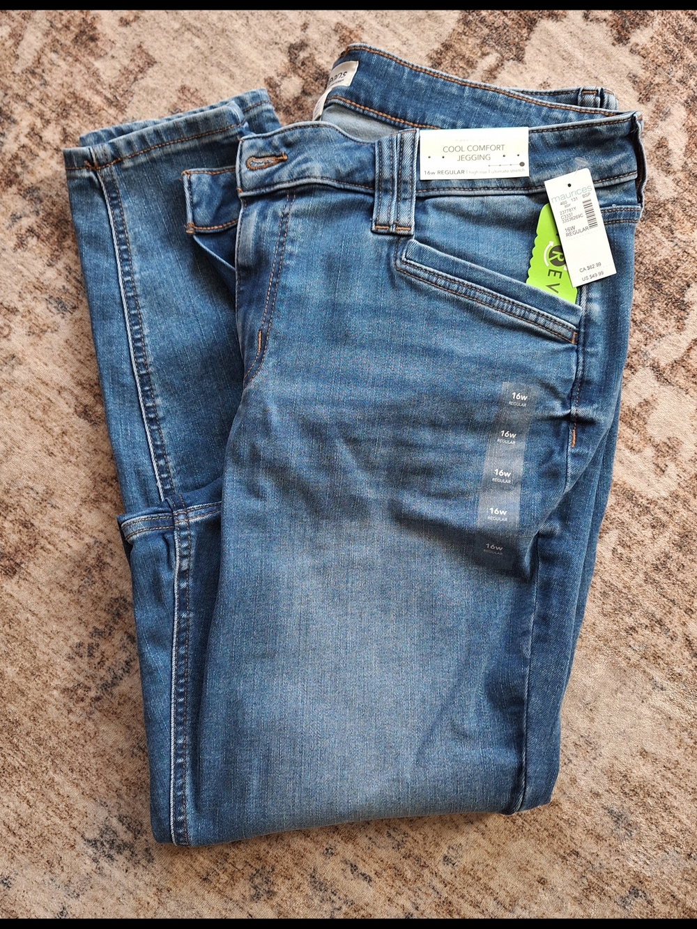 Maurices M Jeans Cool Comfort  Jeggings. High Rise. Sz 16W